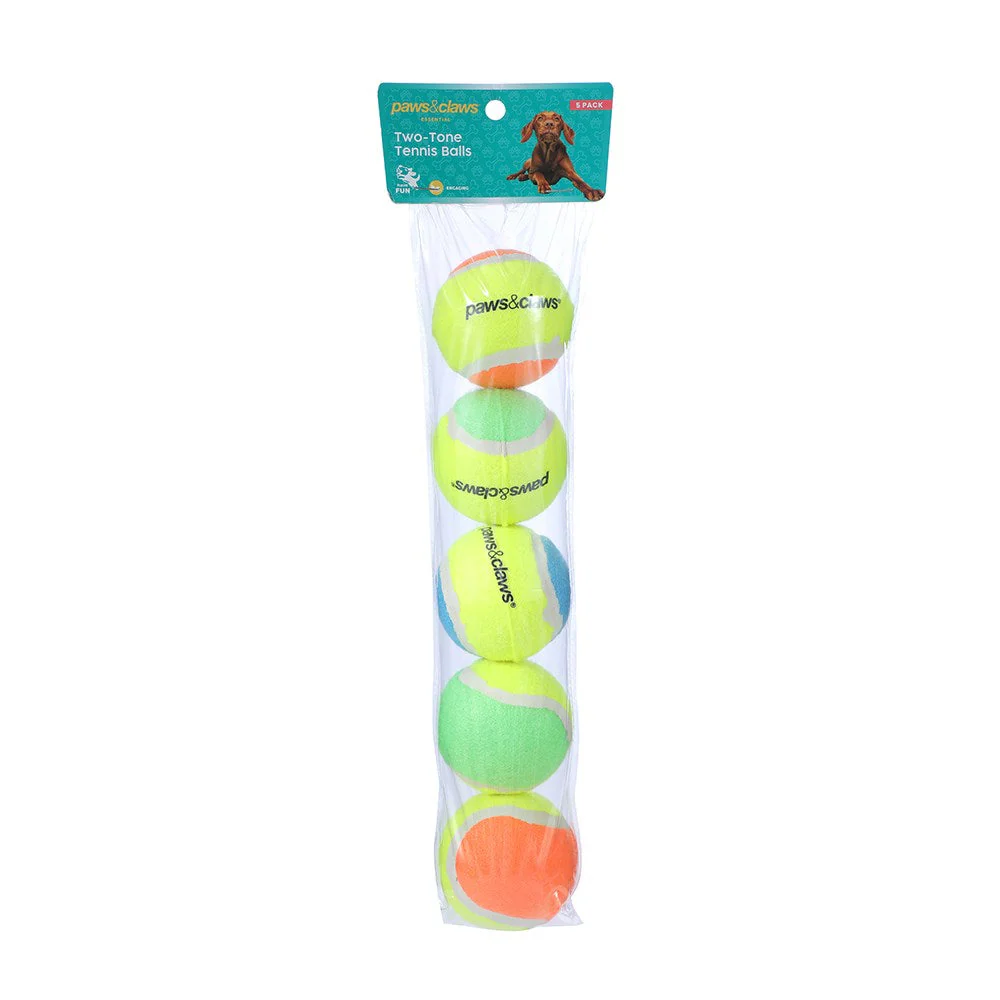 2-Tone Tennis Balls - 5 Pack