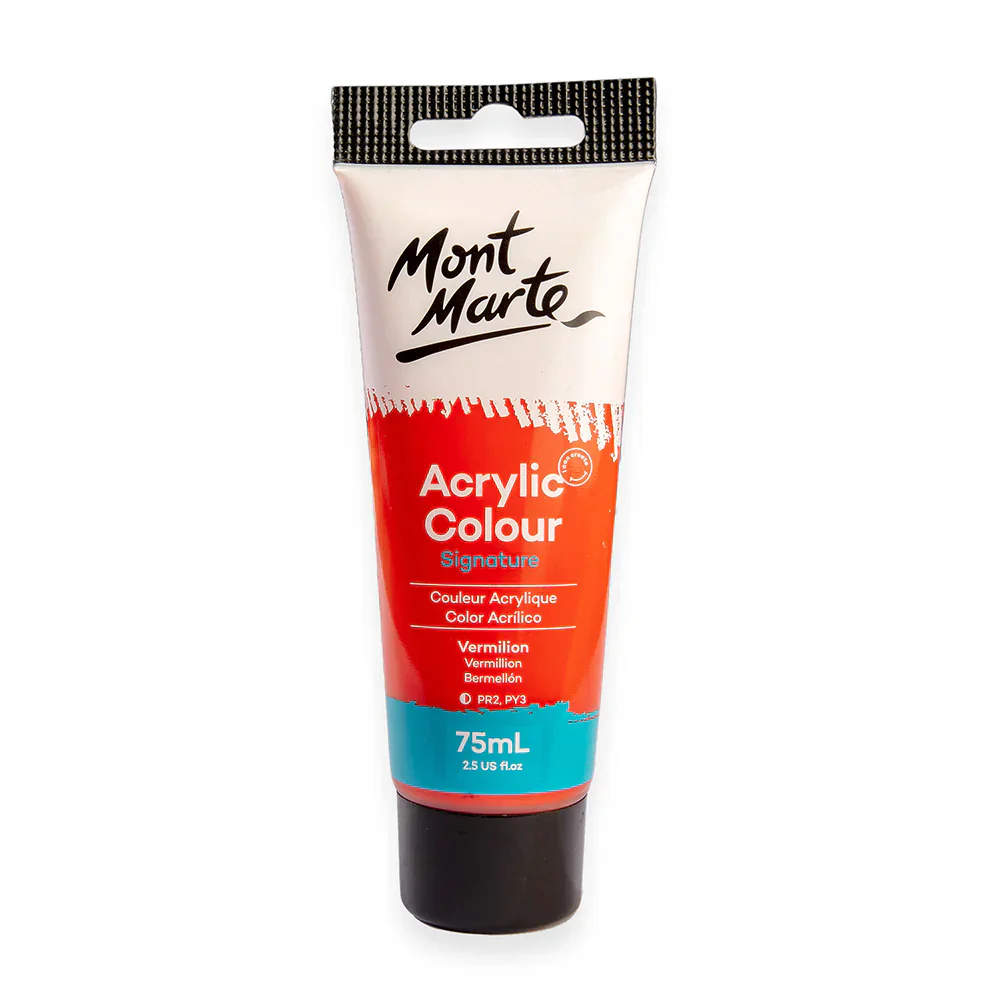 Acrylic Paint Vermillion 75ml