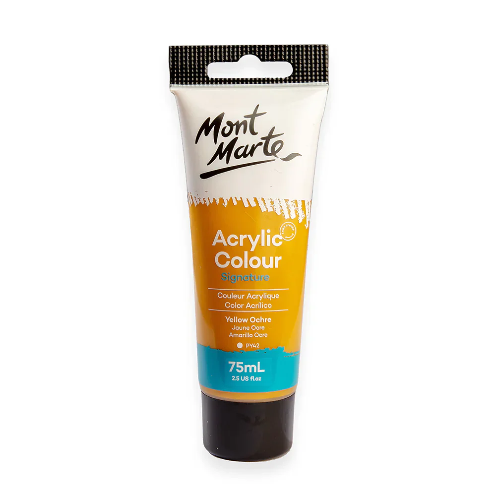 Acrylic Paint Yelllow Ochre 75ml