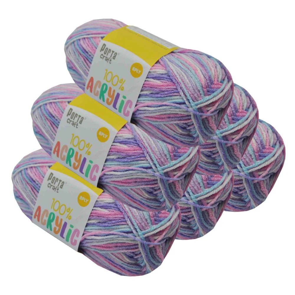 Acrylic Yarn Multi Rarity 100g