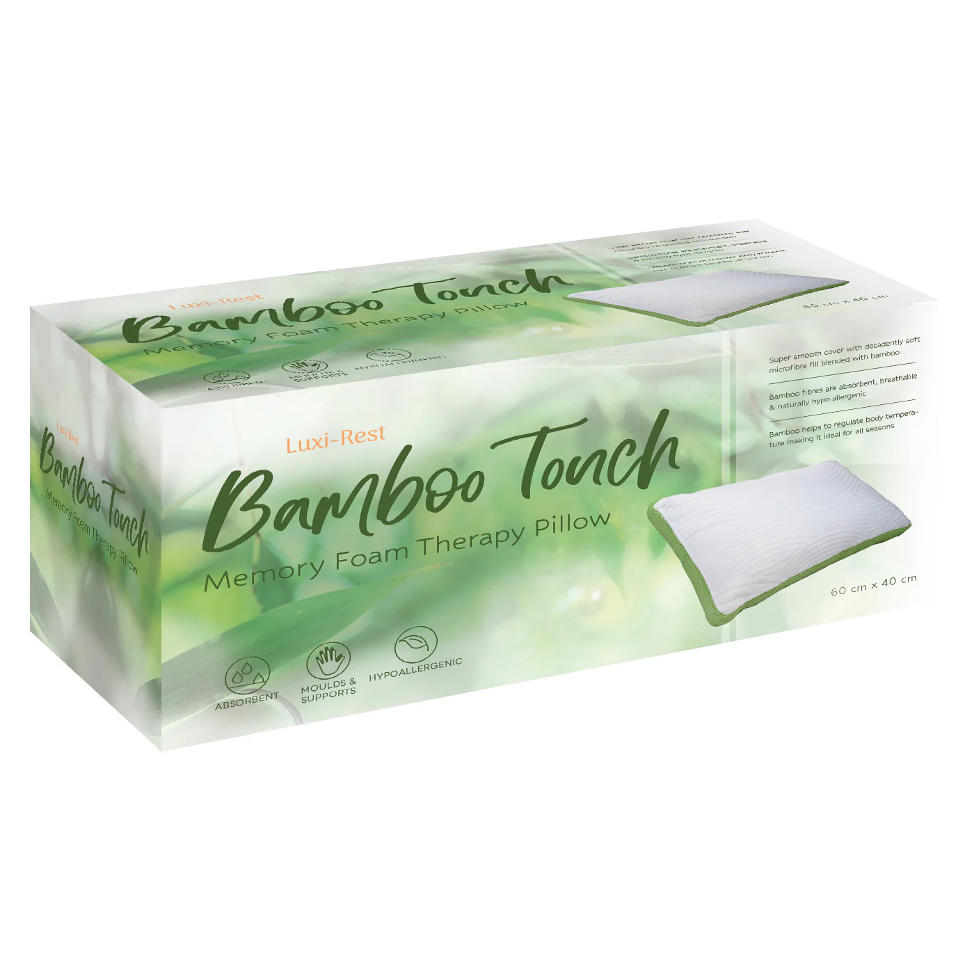 Bamboo Memory Foam Pillow - Image 2