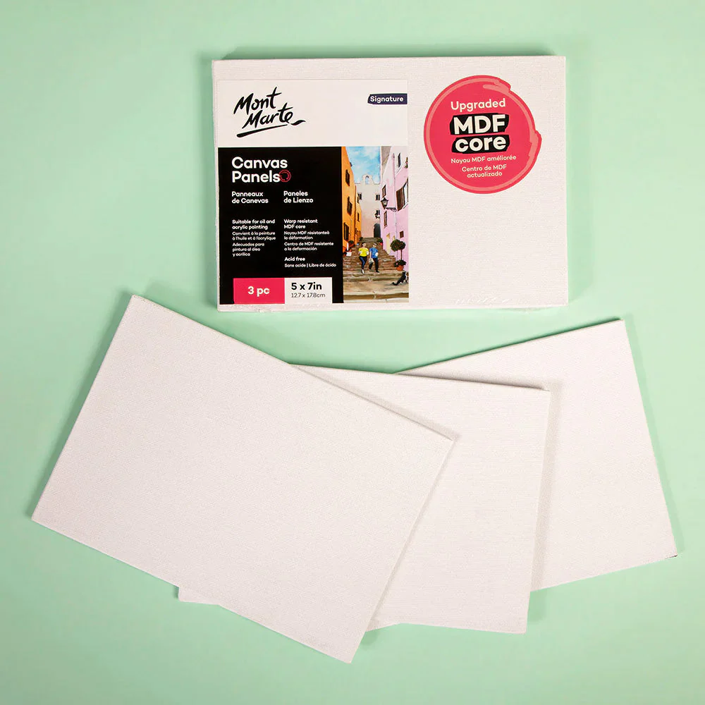 Canvas Panels 12 x 17cm - 3 Pack - Image 2