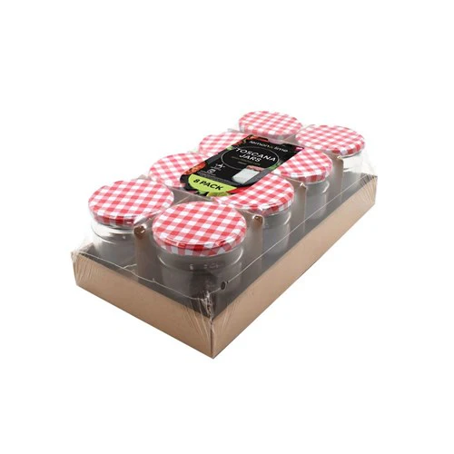 Toscana Conserve Jar Check Lid - 8 Pack