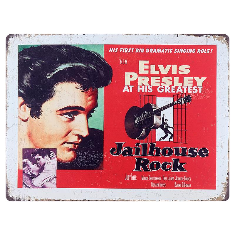 Elvis Metal Sign 30 x 40cm - Image 2
