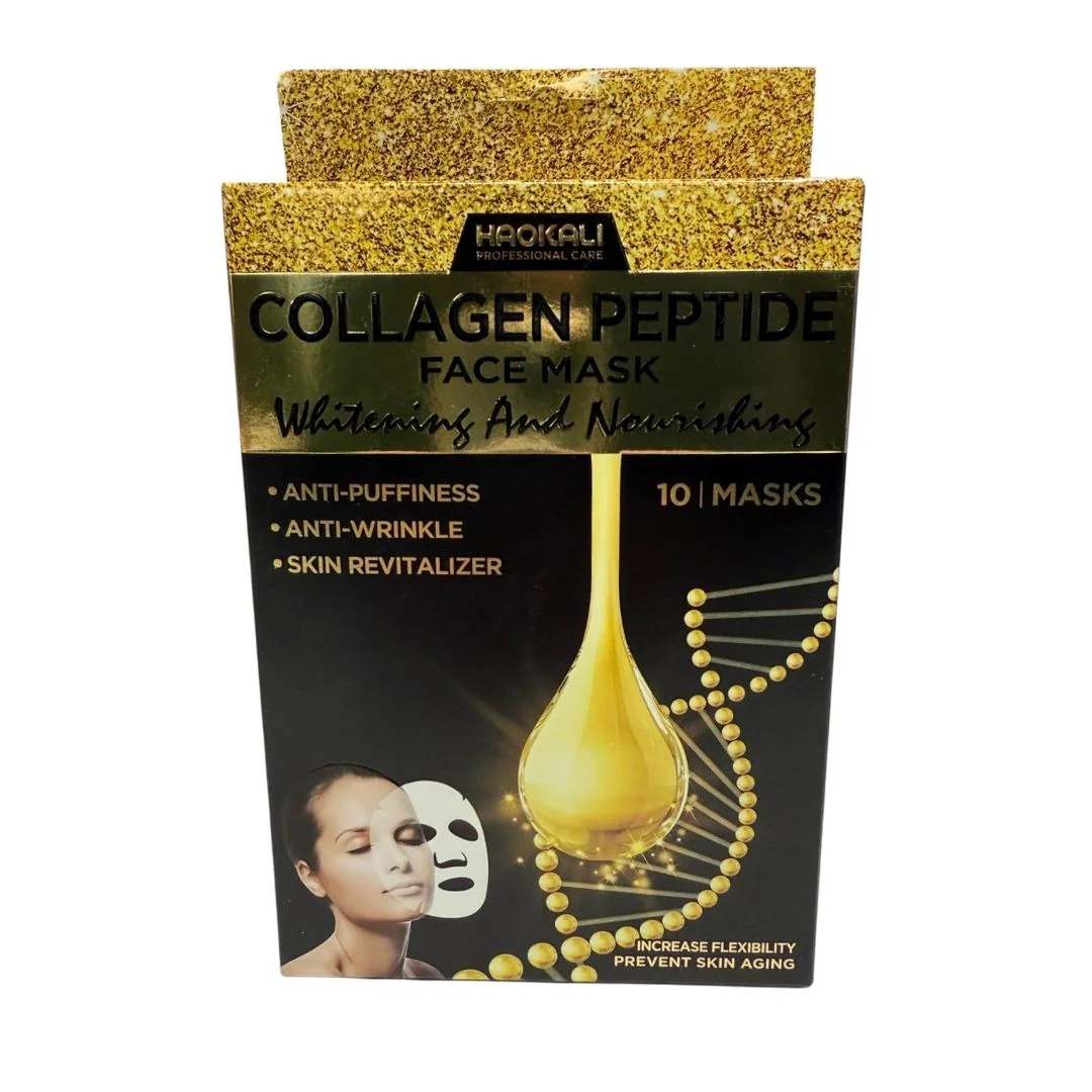 Face Mask - Collagen Peptide Whitening & Nourishing Treatment 10 Pack - Image 2