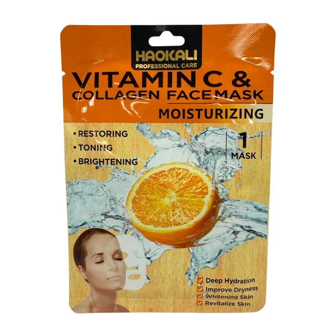 Face Mask - Vitamin C & Collagen Moisturising Treatment 10 Pack - Image 4