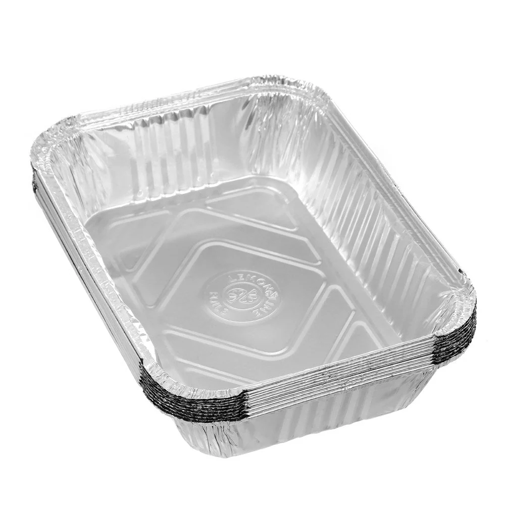 Foil Tray with Lid 26 x 19cm - 10 Pack - Image 2