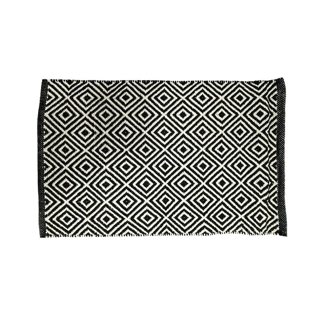 Handloom Floor Mat - Diamond Design