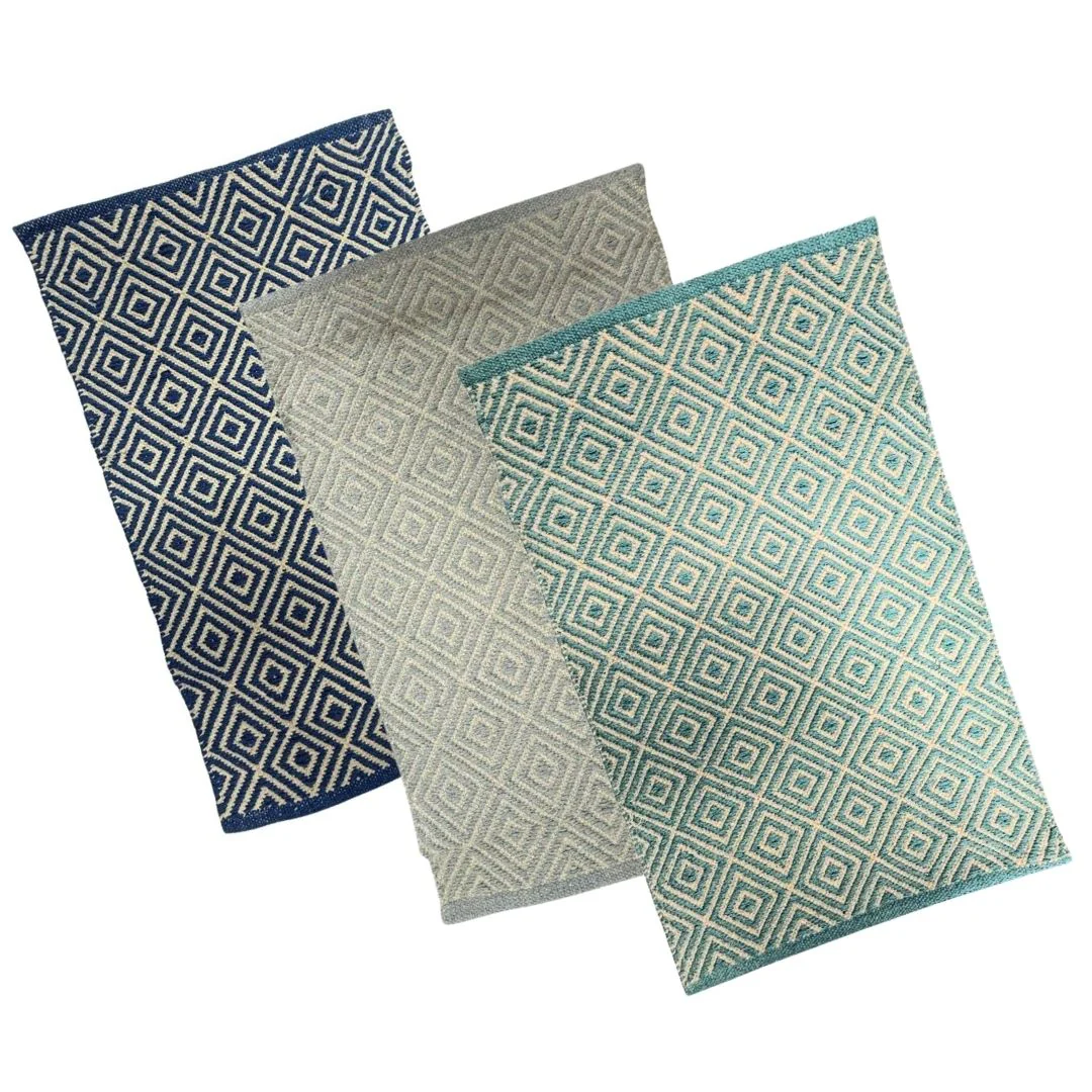 Handloom Floor Mat - Diamond Design - Image 2