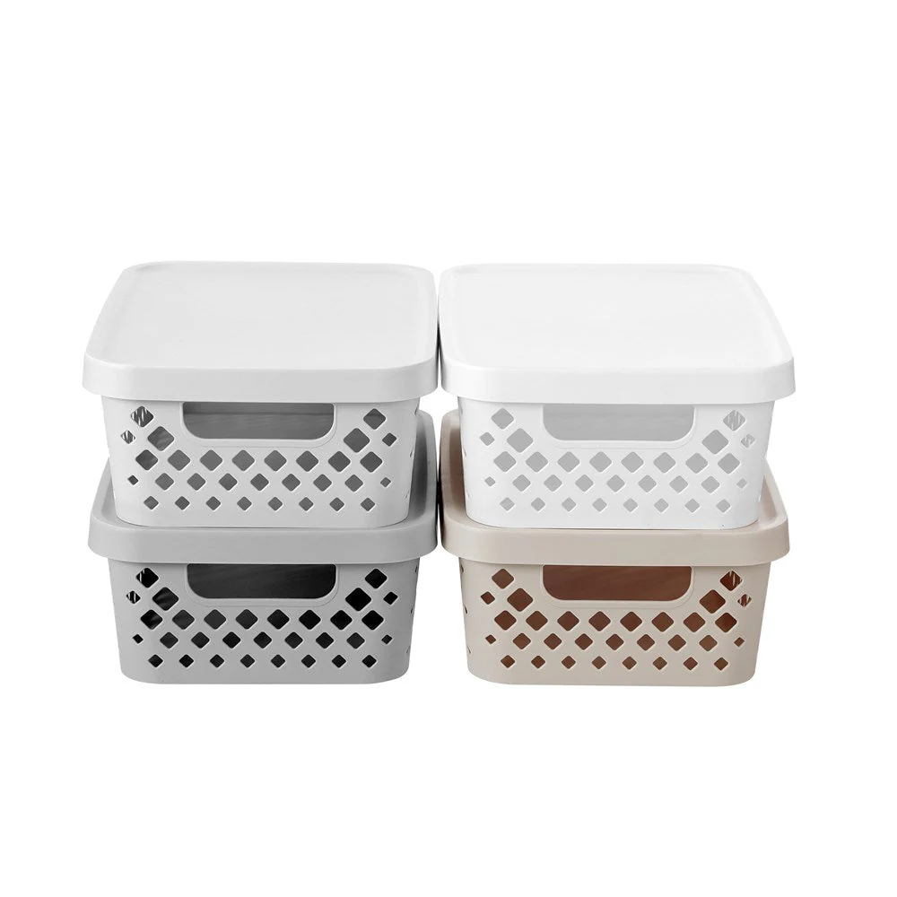 Kept Diamond Storage Basket Lidded 10L - Image 3