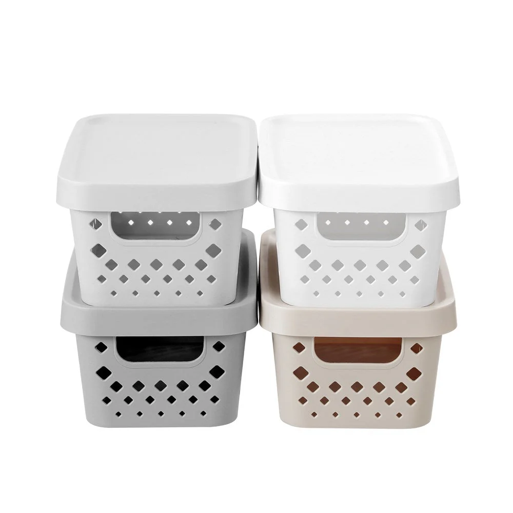 Kept Diamond Storage Basket Lidded 4L - Image 3