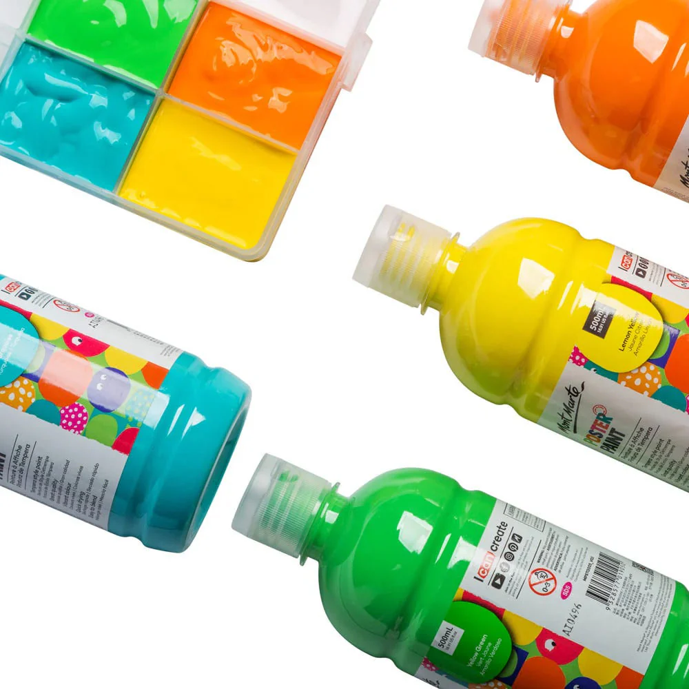 Kids Poster Paint Yellow 500ml