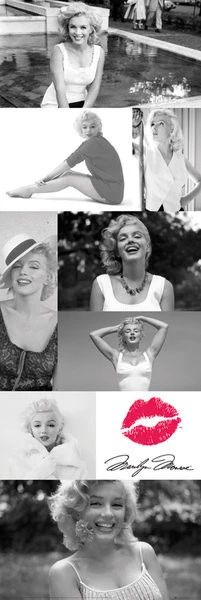 Marilyn Kiss Black and White