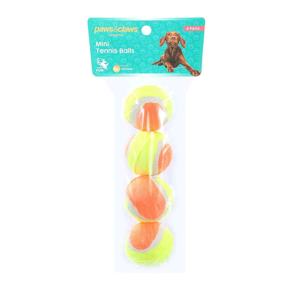 Mini Tennis Balls - 4 Pack - Image 2