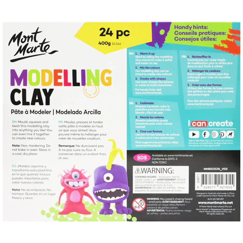 Modelling Clay 24 Piece Set - Image 2
