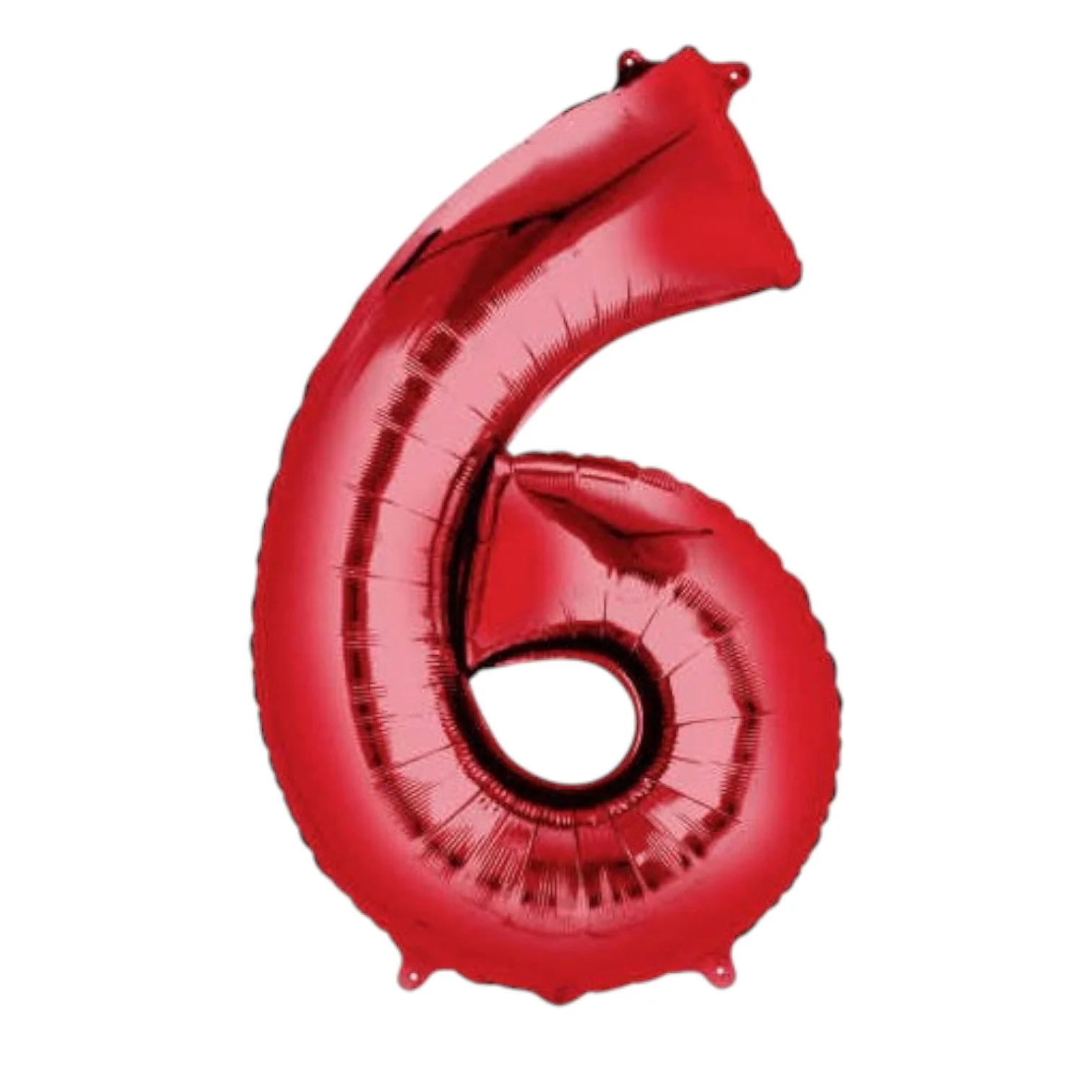 Number 6 Red Balloon 86cm