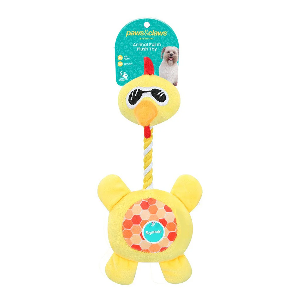 Plush Farm Animals With Squeaker Pet Toy - Image 2