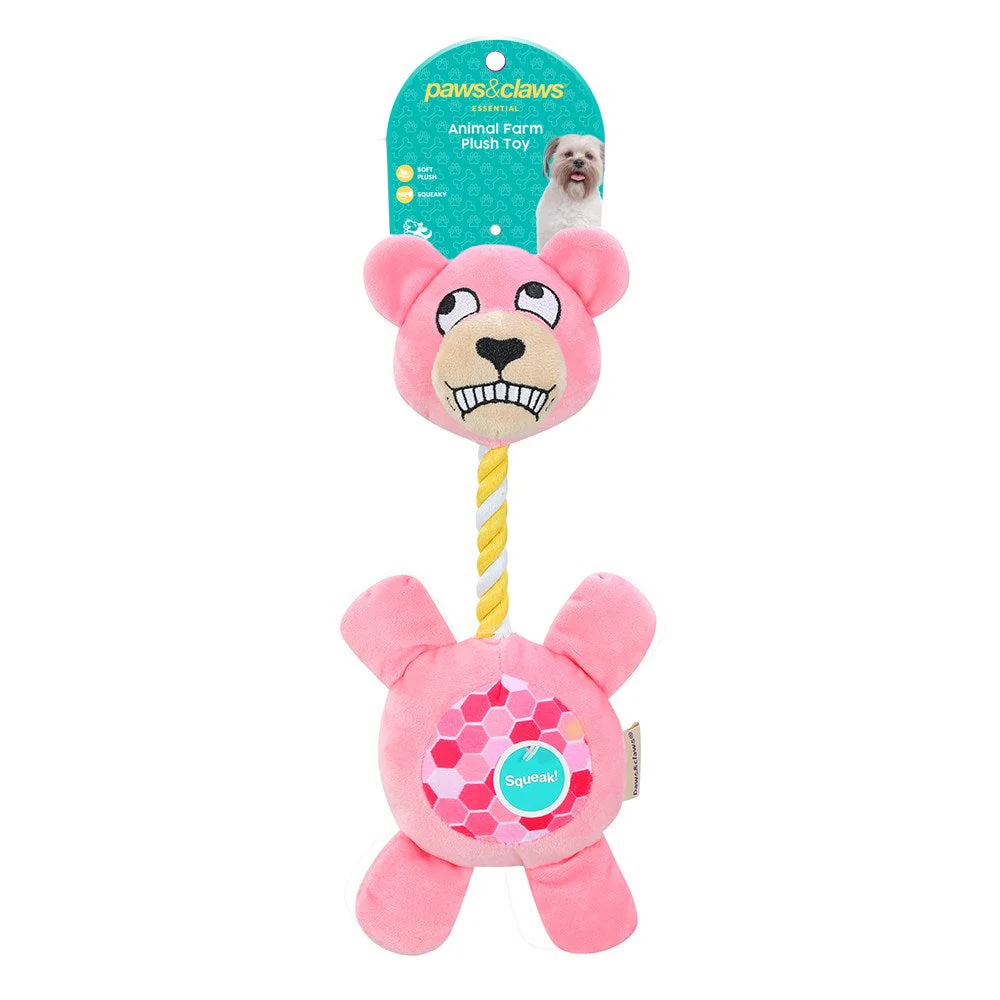 Plush Farm Animals With Squeaker Pet Toy - Image 4