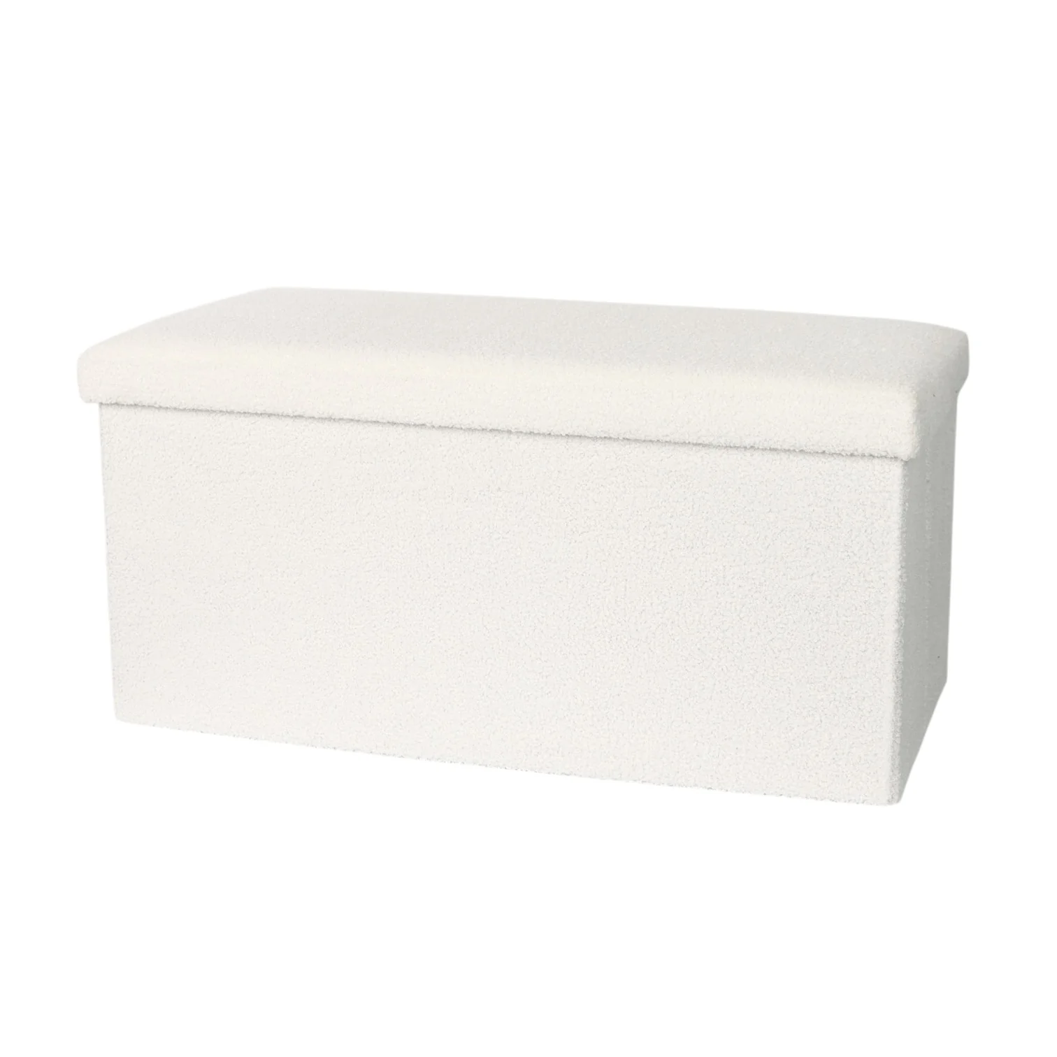 Rectangle Folding Ottoman - Boucle Fabric