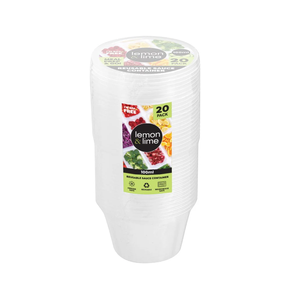 Reusable Food Container 100ml - 20 Pack