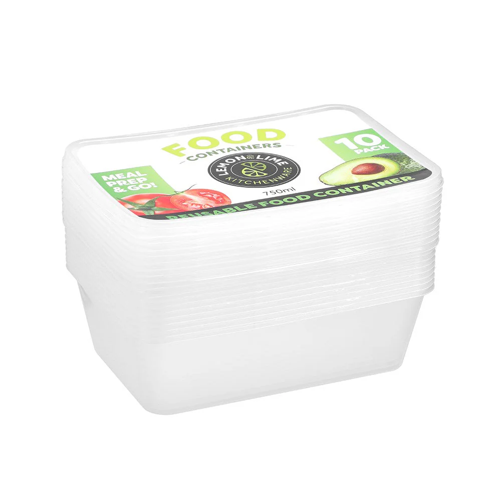 Reusable Food Container 750ml - 10 Pack - Image 3