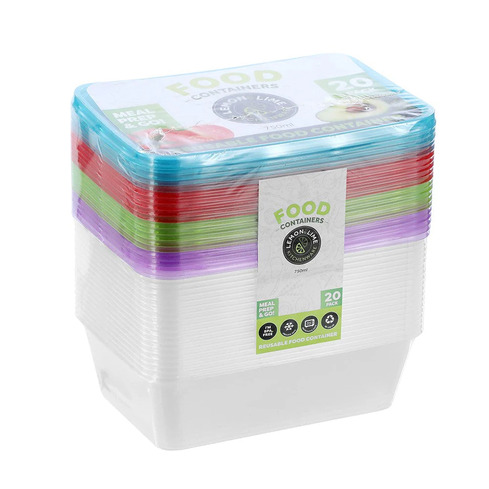 Reusable Food Container 750ml - 20 Pack - Image 3