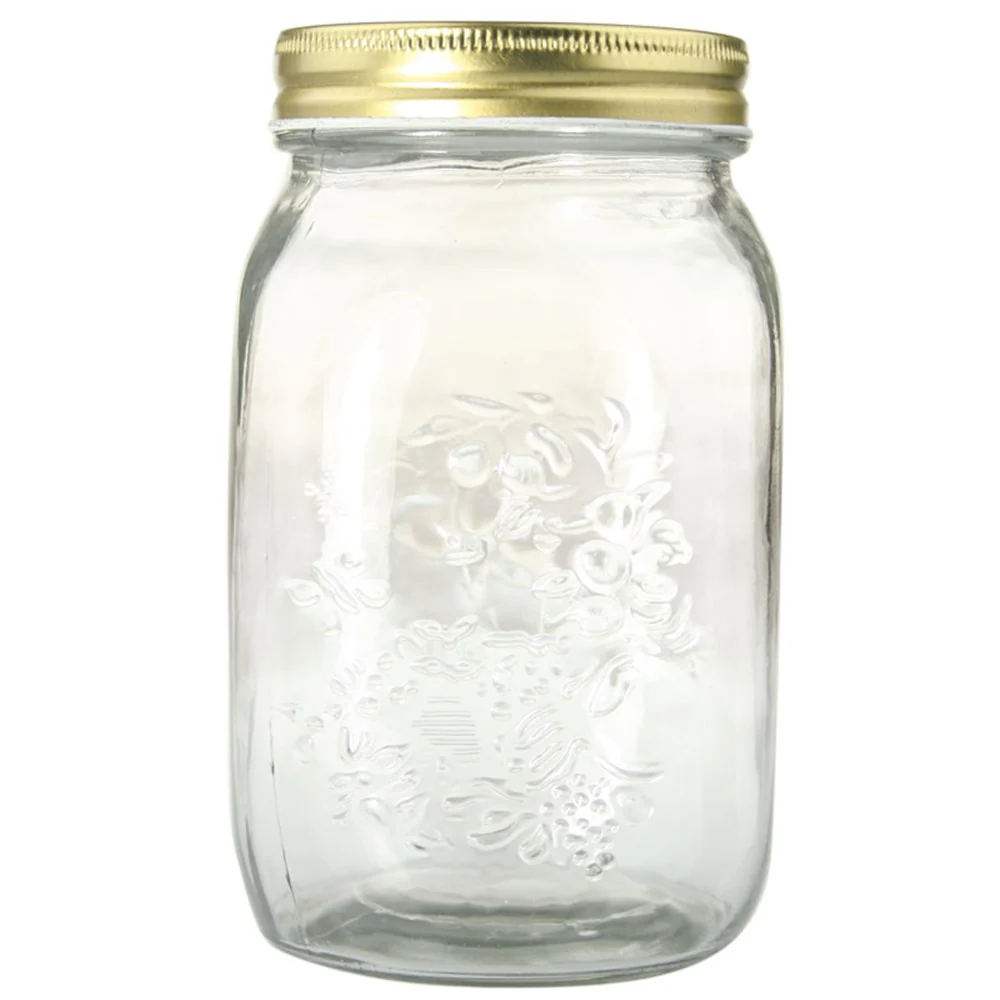 Roma Clear Glass Conserve Jar 1L