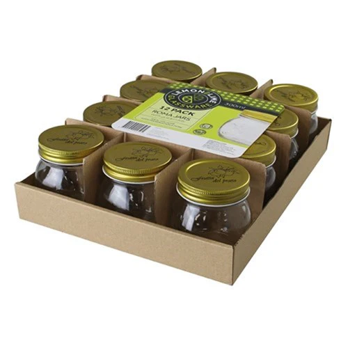Roma Clear Glass Conserve Jar 300ml - 12 Pack - Image 2