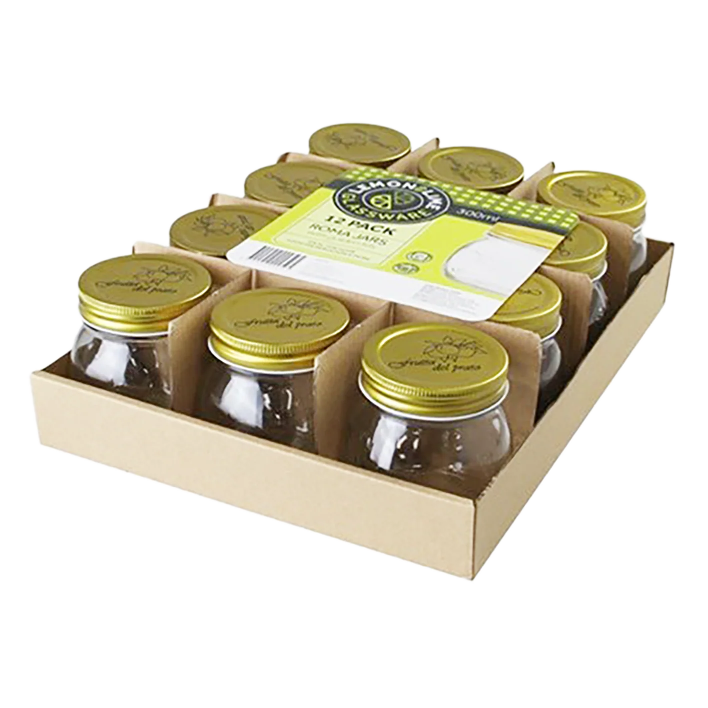 Roma Clear Glass Conserve Jar 300ml - 12 Pack - Image 3