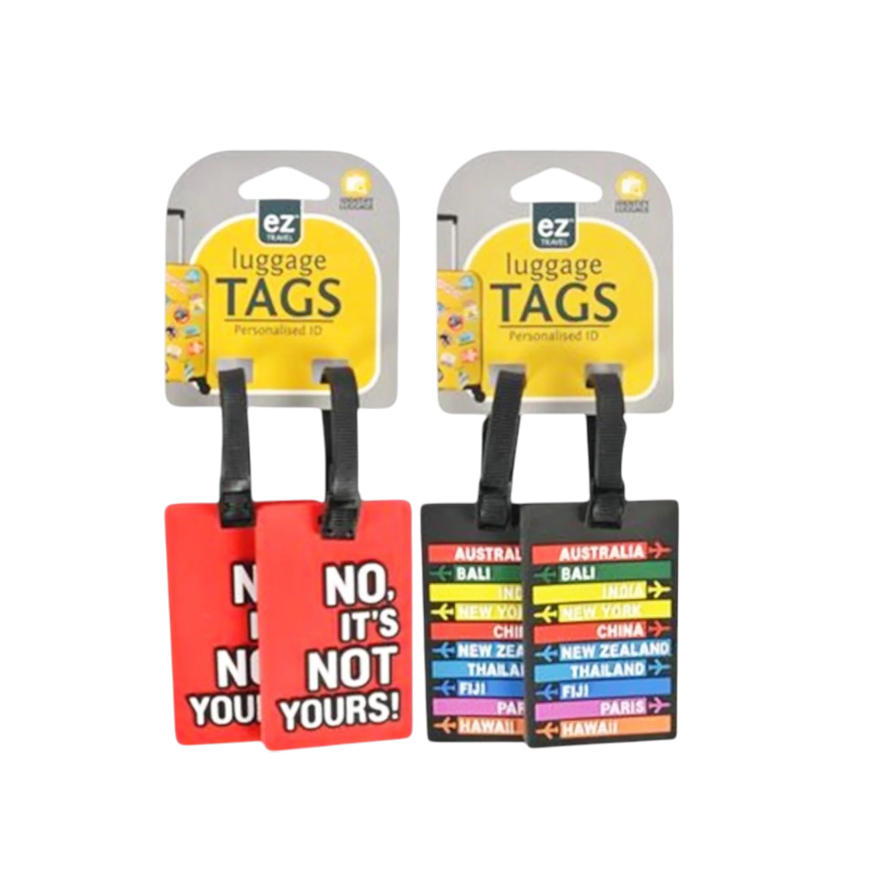 Silicone Luggage Tags Pk 2 - Image 2