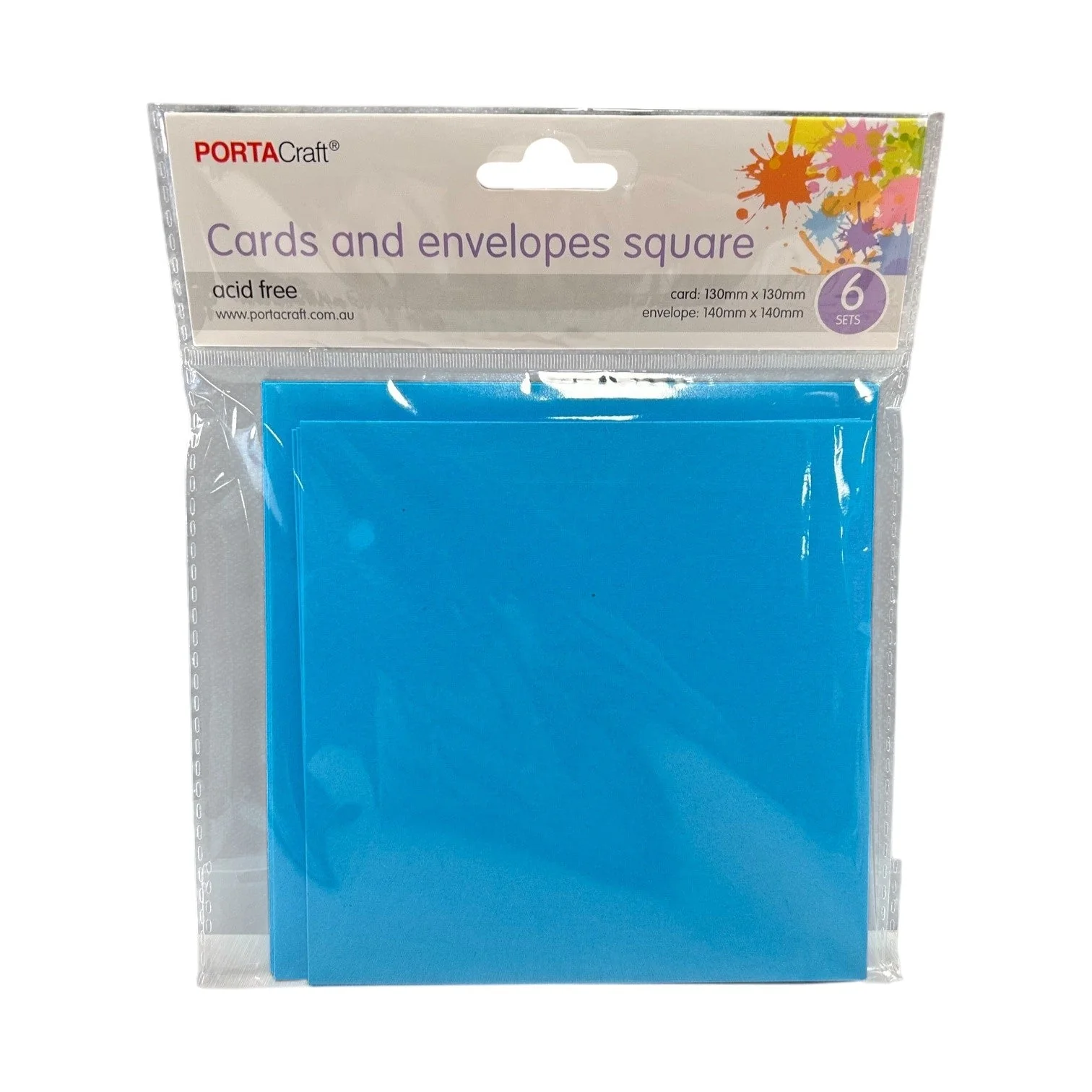 Square Craft Cards and Envelopes - 6 Pack - Image 2