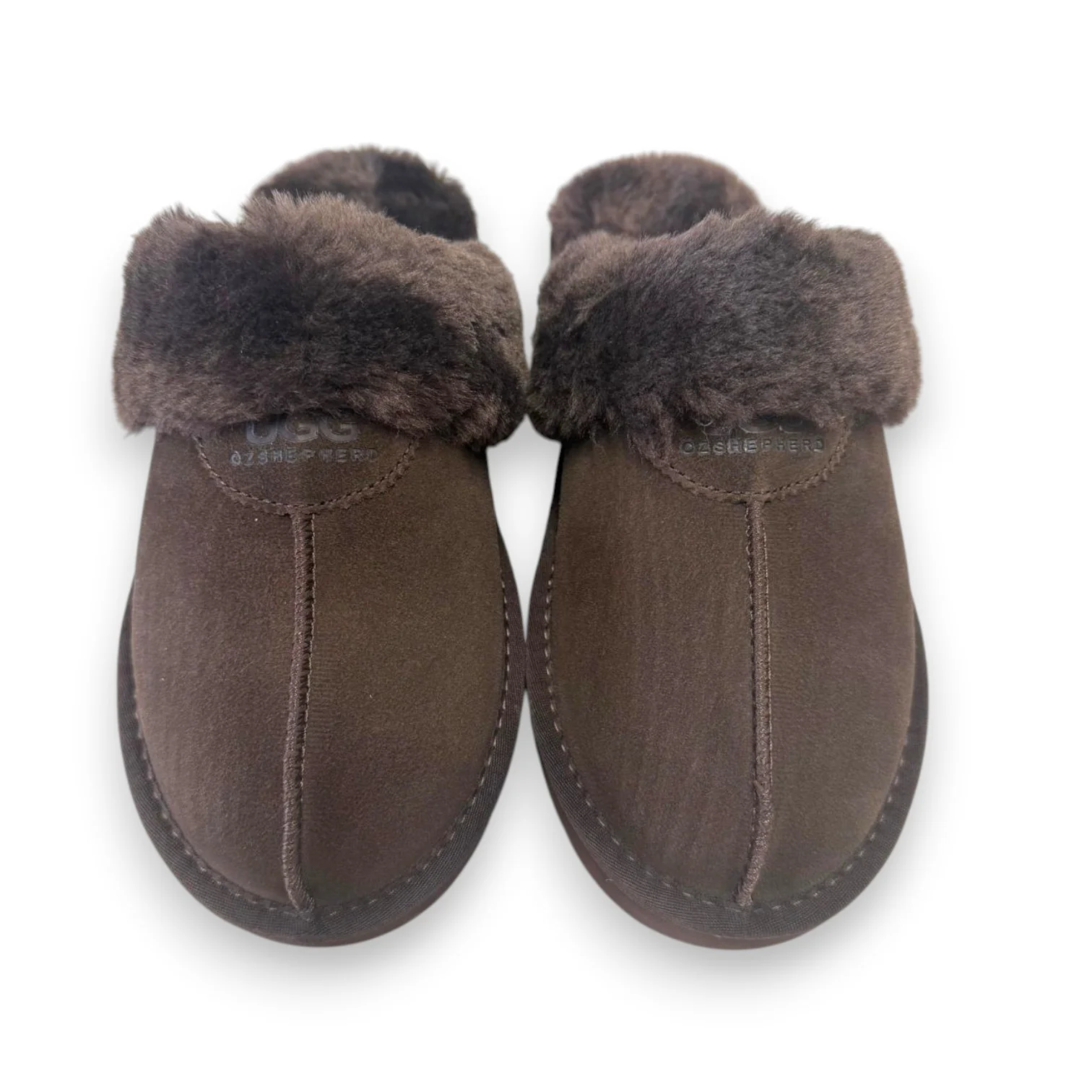 Womens Open Back UGG Slippers - 2 Colours - Image 6