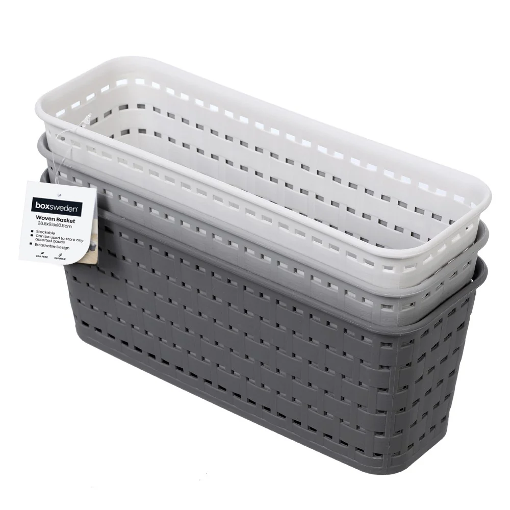 Woven Storage Basket 26 x 9 x 10cm - Image 5