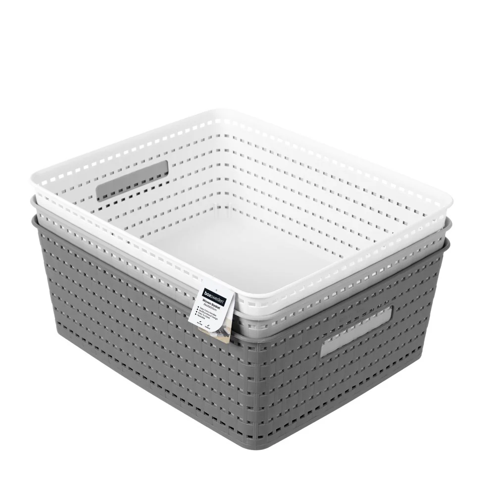 Woven Storage Basket 35 x 29 x 13.5cm - Image 5