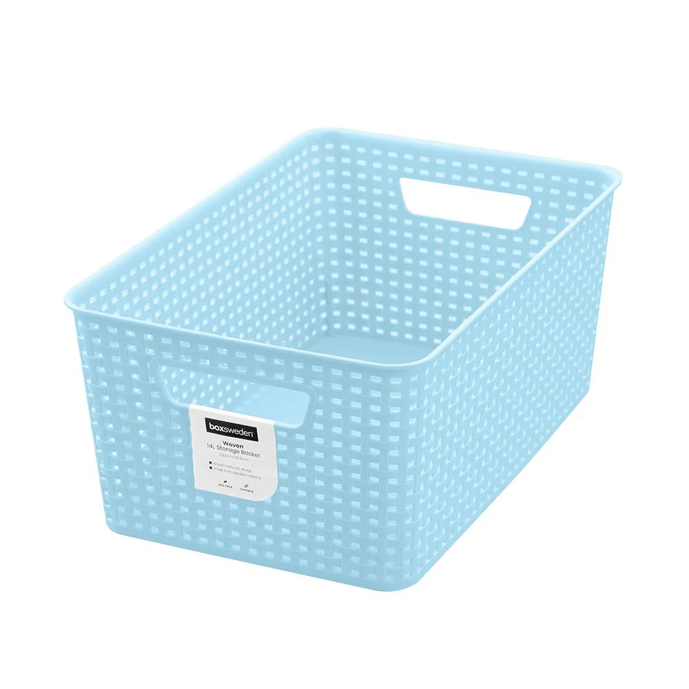 Woven Pastel Basket 26 x 39 x 16.5cm - Image 4