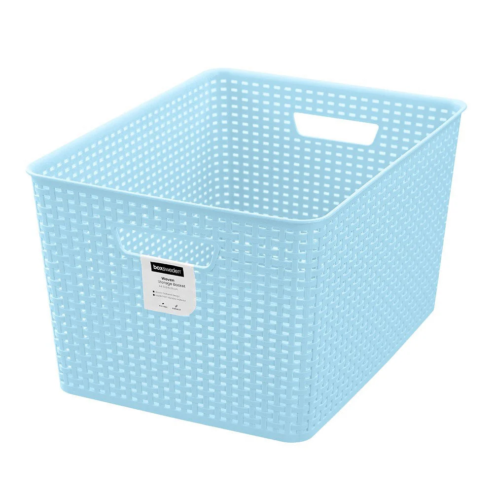 Woven Pastel Basket 28.5 x 41.5 x 22cm - Image 4