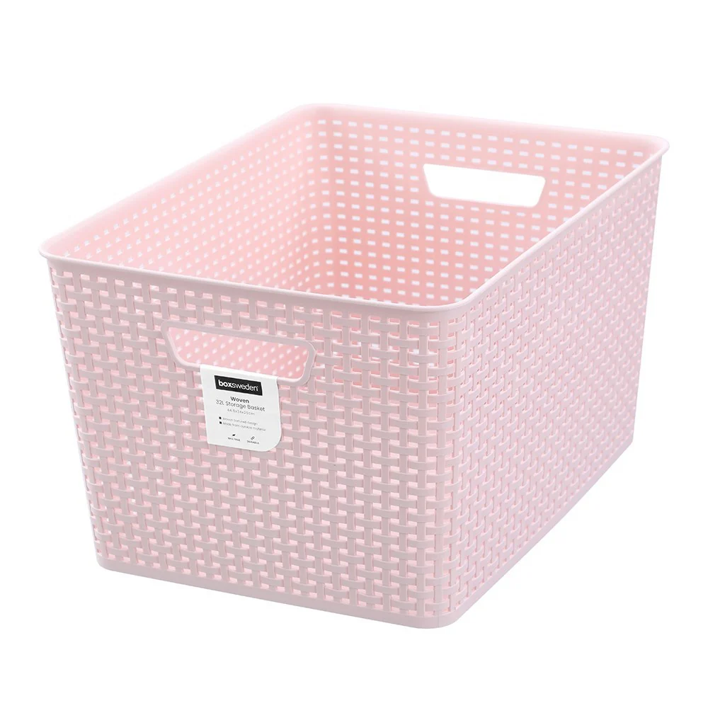 Woven Pastel Basket 34 x 44 x 25cm - Image 2